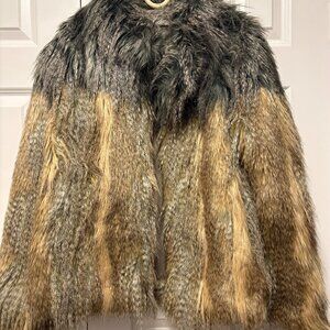 WRAP from London Womens Faux Fur Jacket Size US 12/UK 16